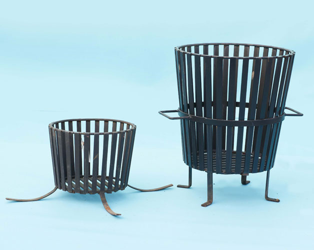 Heavy duty, solid construction, braziers (fire baskets)