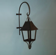 Outdoor wall lantern - with wall bracket